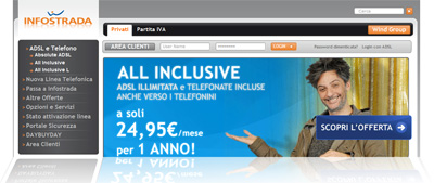 Nuove offerte ADSL e telefonate All Inclusive Infostrada Nuove offerte ADSL e telefonate All Inclusive Infostrada